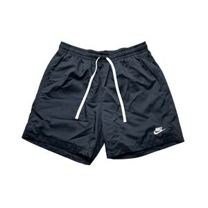 Nike Shorts Mens Medium Black Swim Trunks Board Shorts Mesh Lined Volley